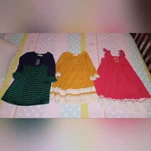 Set of 3 Boutique "G"  Monogrammed Dresses